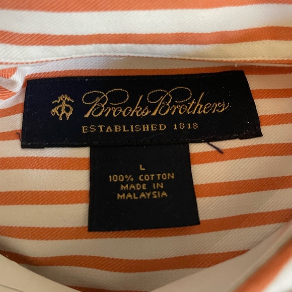 Two Brooks Brothers Classic Button Up Dress Shirt - Size L. Perfect condition. - Picture 2 of 3